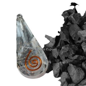 Colgantes de orgonita selenita, con punto de cristal - Product Image 1