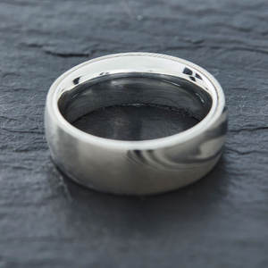 Anillo de Bodas de acero de Damasco moderno Joyería de acero inoxidable para fiestas Producto de Venta caliente - Product Image 3