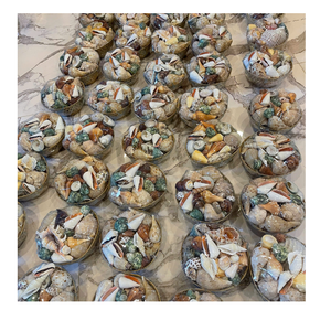 Tazón Decorativo Inspirado en Conchas Marinas Naturales de Vietnam para Decoración de Sala de Estar y Hermosa Presentación en Mesa - Product Image 4