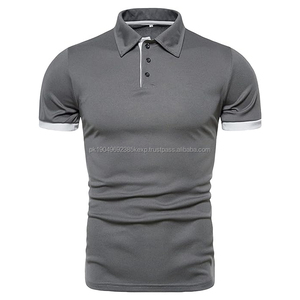 Respirant hommes Sport de plein air Polo décontracté à manches courtes Slim Fit Golf chemises de base coupe régulière Tennis Golf polos - Product Image 1