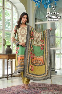 Costumes en mousseline pour femmes prêt-à-porter élégants Conception d'impression numérique contemporaine Personnalisable OEM ODM Coton pour les acheteurs en gros - Product Image 5