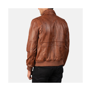 Nouvelle veste en cuir pour hommes col montant confortable veste en cuir pour hommes taille personnalisée veste en cuir pour hommes - Product Image 6