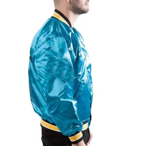 Vente chaude hommes Baseball Satin Varsity veste respirant confortable poids léger meilleur trucs pas cher taux Satin hommes vestes - Product Image 2