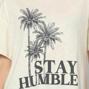 T-shirt à manches courtes pour femmes de haute qualité Logo personnalisable Style classique écologique pour l'été - Product Image 6