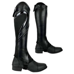 Wholesale Genuine Leather Half Chaps Full Soft Cow Leather Horse Riding Chaps Body Protector Equipment for Unisex by Power Hint