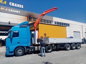 รถเครนไฮดรอลิกพับได้3ตันเครื่องจักรปั๊มกระปุกเกียร์ที่ทนทานผลิตขึ้นเพื่อการก่อสร้าง - Product Image 3