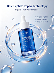 Suero Facial de Péptidos Azules con Ácido Hialurónico, Esencia Iluminadora de Rápida Absorción, Acabado Fresco y No Pegajoso, OEM ODM - Product Image 4