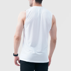 Débardeur classique d'été en tricot de coton respirant pour hommes, vêtements de sport de grande taille avec lignes confortables - Product Image 4