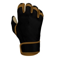 Guantes de Bateo de Béisbol con Puño Corto, Protección para las Manos, Cuero Duradero, Soporte para la Muñeca, Transpirables, Ligeros, Colores y Logotipo Personalizables