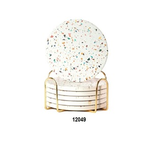 Juego de 4 Posavasos de Cobre Puro 100% Hechos a Mano, Ecológicos, de 5 mm de Grosor, con Acabado Martillado, en Oferta - Product Image 2