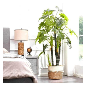 Cestas de almacenamiento de mimbre tejidas a mano ecológicas, organizador de mimbre para plantas hechas en Vietnam con servicios OEM/ODM - Product Image 1