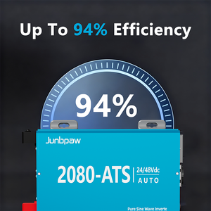 Inversor de Corriente para Automóvil de 24V/48V, Doble Voltaje, 2000W, Monofásico, Función ATS, Onda Sinusoidal Pura DC/AC, 94% de Eficiencia para el Hogar - Product Image 2