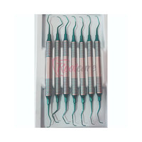 Set Alat Periodontal Gracey Curettes Premium Laris Manis 7 Instrumen, Finishing Satin Doff, Dapat Digunakan Kembali, Grade A+