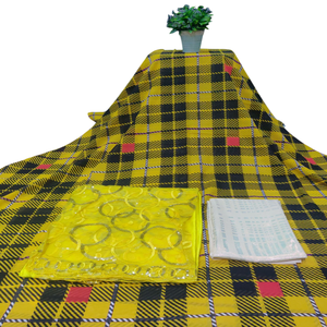 Tela de Voile Dirac Ecológica con Diseño a Cuadros, Ligera, para Vestidos de Niñas, Ideal para Festivales y Reuniones - Product Image 1