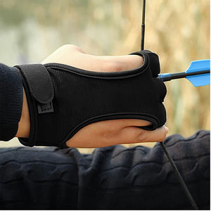Gants d'entraînement à l'arc à trois doigts, accessoires flexibles pour la prise de cordes d'arc, pour les sports de plein air, la pratique de tir à la cible et l'arc professionnel - Product Image 5