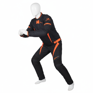 Veste et pantalon de course moto imperméables et coupe-vent pour hommes, combinaison de conduite d'été, grande taille, vente en gros - Product Image 4