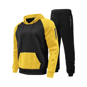 ชุดวอร์มผู้ชายแบบ 2 ชิ้น เสื้อฮู้ดแขนยาวลำลองสำหรับเล่นกีฬา วิ่งจ๊อกกิ้ง มีกระเป๋า พิมพ์ลาย ไซส์ใหญ่ - Product Image 1