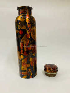 Newest Multicolor Enameled Handmade Copper <b>Water</b> <b>Bottle</b> Stylish Tabletop Kitchenware Perfect for Home Kitchenware Items - Product Image 6