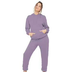 Conjunto Deportivo de 2 Piezas con Capucha para Mujer, Estilo Hip Hop Vintage, de Alta Calidad, Transpirable - Product Image 1