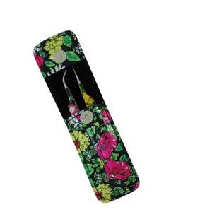 Pinzas de extensión de pestañas de acero inoxidable de alta calidad Precisión Durable 10mm Longitud Único OEM Flor Papel Recubierto Pulido - Product Image 2