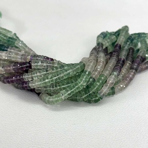 100% Natural Multi Fluorita 6-7mm Pneu Facetado Heishi Gemstone Beads DIY Jóias Fazendo Atacado Assorted Stone Beads Fornecedor