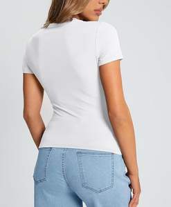 เสื้อยืดผ้าฝ้ายพรีเมี่ยมสำหรับผู้หญิง - Product Image 2