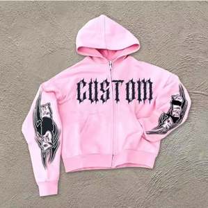 Sweat à capuche court pour femmes décontracté confort tricoté tissu expédition rapide impression mignonne sur le devant col à capuche pour les saisons d'hiver - Product Image 2