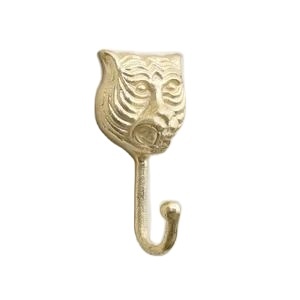Crochets de porte en métal en fonte de laiton antique, type feuille, pour vêtements, rail décoratif mural intérieur chambre, METAL WAVE, multifonction - Product Image 3
