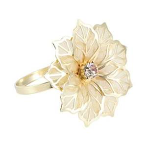 Design frais Or Serviette En Laiton Doublure Rond De Serviette pour La Fête De Mariage Dîner Décor De Table De Noël Minimaliste Rond De Serviette En Métal - Product Image 6