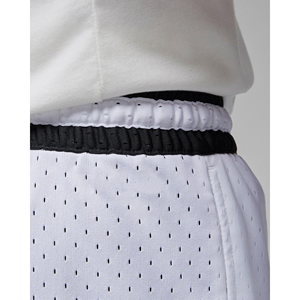 <b>Men's</b> Hot <b>Shorts</b> 100% Polyester Mesh Customized Colors <b>White</b> Black Striped Knit Tape Dry Comfortable Elastic OEM Service - Product Image 5