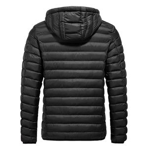 Chaqueta acolchada de plumón personalizada para hombre, superventas, impermeable de invierno, de poliéster grueso en diferentes colores con decoración bordada - Product Image 5