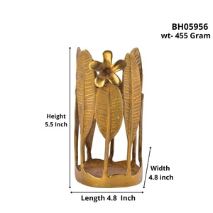 Soporte de bolígrafo decorativo de latón, organizador de escritorio hecho a mano para decoración de mesa de estudio y oficina en casa - Product Image 2