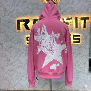 Top Qualité Logo Privé Le Plus Demandé Fermeture Éclair À Capuche Puff Imprimé Fabriqué En Usine Pas Cher Prix Hoodies Hommes Hommes Hoodies - Product Image 5