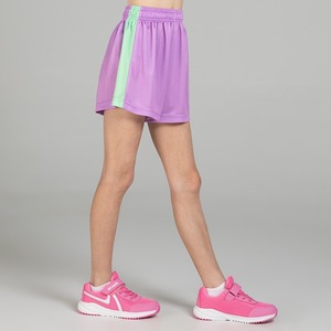 Short de sport taille moyenne pour femme avec fermeture à cordon de serrage Motif solide Toile tricotée Impression par transfert par sublimation - Product Image 5