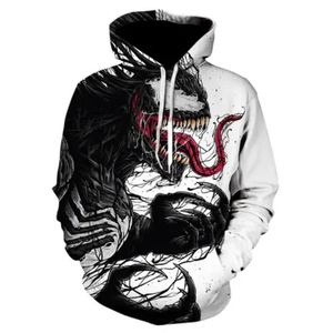 Sudadera con Capucha Personalizada con Estampado de Animales en 3D, 100% Poliéster, Talla Grande y MOQ de Una Pieza - Product Image 4