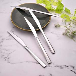 Set of 4 Smooth <b>Slice</b> <b>Knives</b> Stainless Steel Blades - Product Image 2