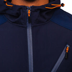 บริการ OEM แจ็คเก็ตแบบนุ่มสําหรับผู้ชายสีทึบธรรมดา / ขายส่งแจ็คเก็ตแบบนุ่มขนาดบวกที่สะดวกสบายกันลมสําหรับผู้ชาย - Product Image 5