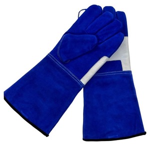 Guantes de trabajo de soldadura industrial resistentes al calor seguros, excelentes guantes de soldadura de cuero para exteriores - Product Image 5