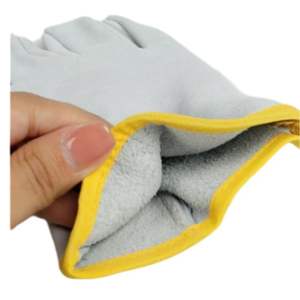 Gants d'usine Gants en cuir de chèvre blanc Gants en cuir de conducteur Gants de travail de conduite pour hommes - Product Image 4