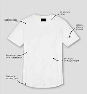 T-shirt Vintage en coton pour homme, vêtement de rue, blanc, violet, lourd, Pigment, teinture et lavage Enzyme - Product Image 3