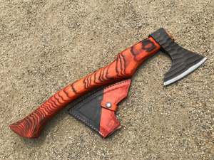 High Quality Damascus Steel <b>Axes</b> Multi-Purpose Industrial Design with Different Color Wooden <b>Handles</b> Most Popular Factory Price - Product Image 2