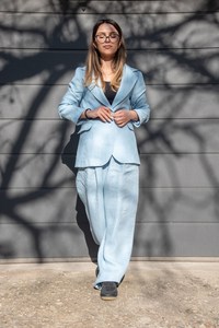Traje de Yoga Tradicional para Mujer, Estilo Vintage, Cintura Alta, Manga Larga Abullonada, Poliéster/Rayón, Secado Rápido, para Verano - Product Image 3