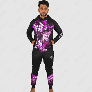 Nuevo conjunto de chándal de moda para hombre, chándales cómodos elásticos de algodón con estampado 3D informal de dos piezas para hombre a precios competitivos - Product Image 2