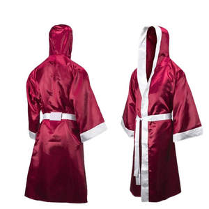 Nueva Bata de Boxeo de Satén Personalizada con Capucha, Bata de Luchador con Logotipo para Hombre, Kimono de Jiu Jitsu, Bata de Boxeo - Product Image 5