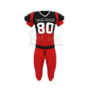 Tackle Twill Uniformes de fútbol americano para hombres adultos Ropa deportiva personalizada Transpirable Manga corta 100% Poliéster Hecho en Pakistán - Product Image 4