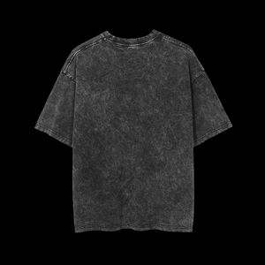 T-shirt délavé à l'acide graphique personnalisé votre conception Logo surdimensionné Vintage t-shirt vierge coton lourd pour hommes - Product Image 3