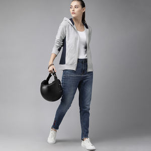 Sweat-shirts à capuche zippés personnalisés Fit2Fight pour femmes, en polaire de haute qualité, coupe classique - Product Image 4