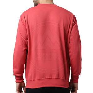 Sweatshirts d'hiver pour hommes OEM à la mode pour l'extérieur Nouveau design Motif solide Polyester/coton teint en toile Prix bon marché - Product Image 3