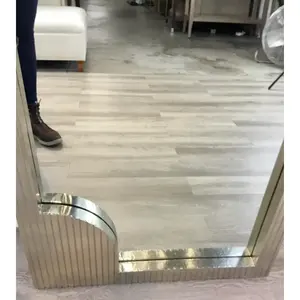 Currey and Company Modern Rectangular Wall <b>Mirror</b> with Silver Foil Contemporary <b>Accent</b> <b>Mirror</b> Living Room Bedroom or Entryway - Product Image 4