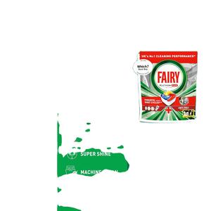 Pastillas para Lavavajillas Fairy Todo en Uno, Paquete Grande, 132 Pastillas, Limón - Product Image 1